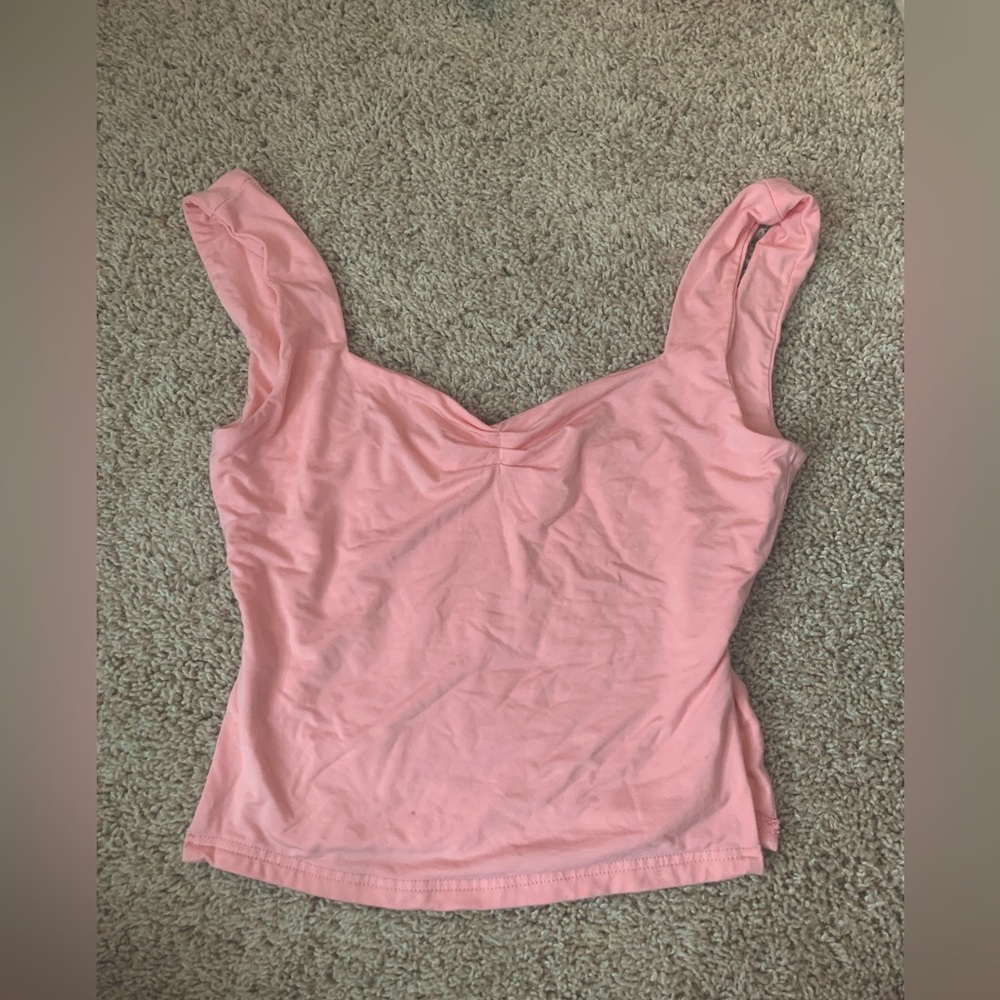 Womens pink tank top trendy